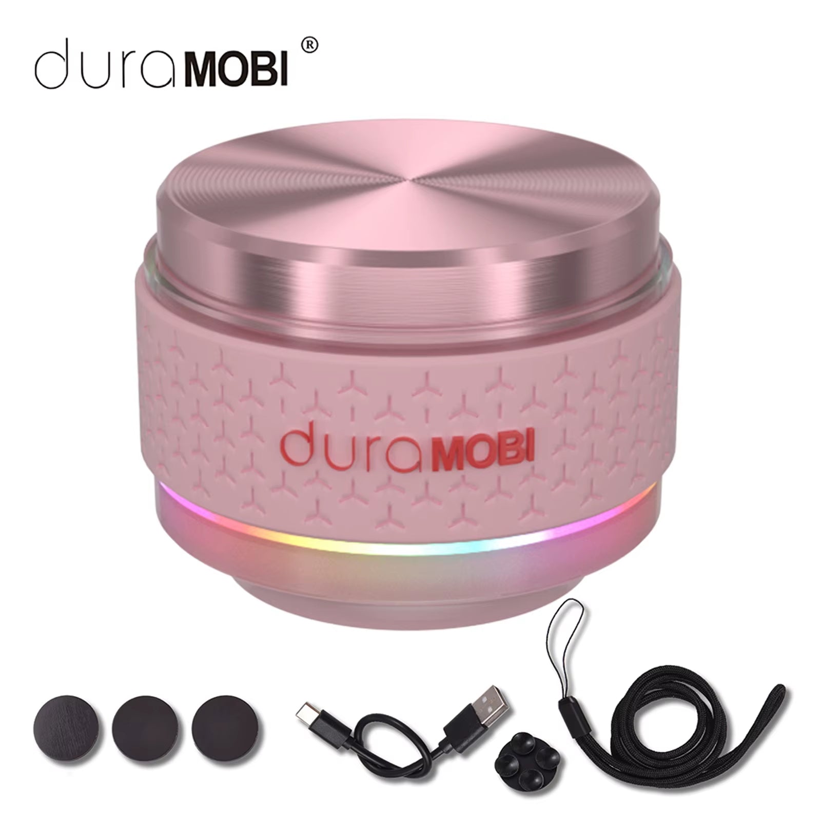 Duramobi Bone Conduction Speaker Mini Wireless BT 5.0 Speaker True Wireless Speakers EQ Mode Adjustable Colorful Ambient Light