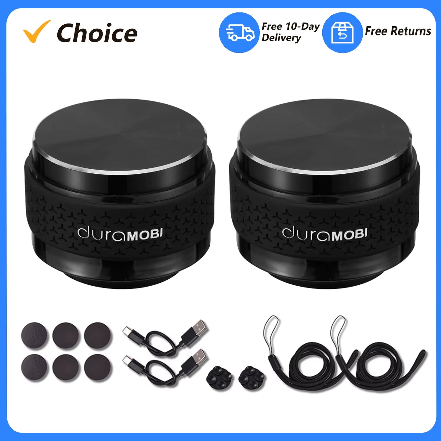 Duramobi Bone Conduction Speaker Mini Wireless BT 5.0 Speaker True Wireless Speakers EQ Mode Adjustable Colorful Ambient Light