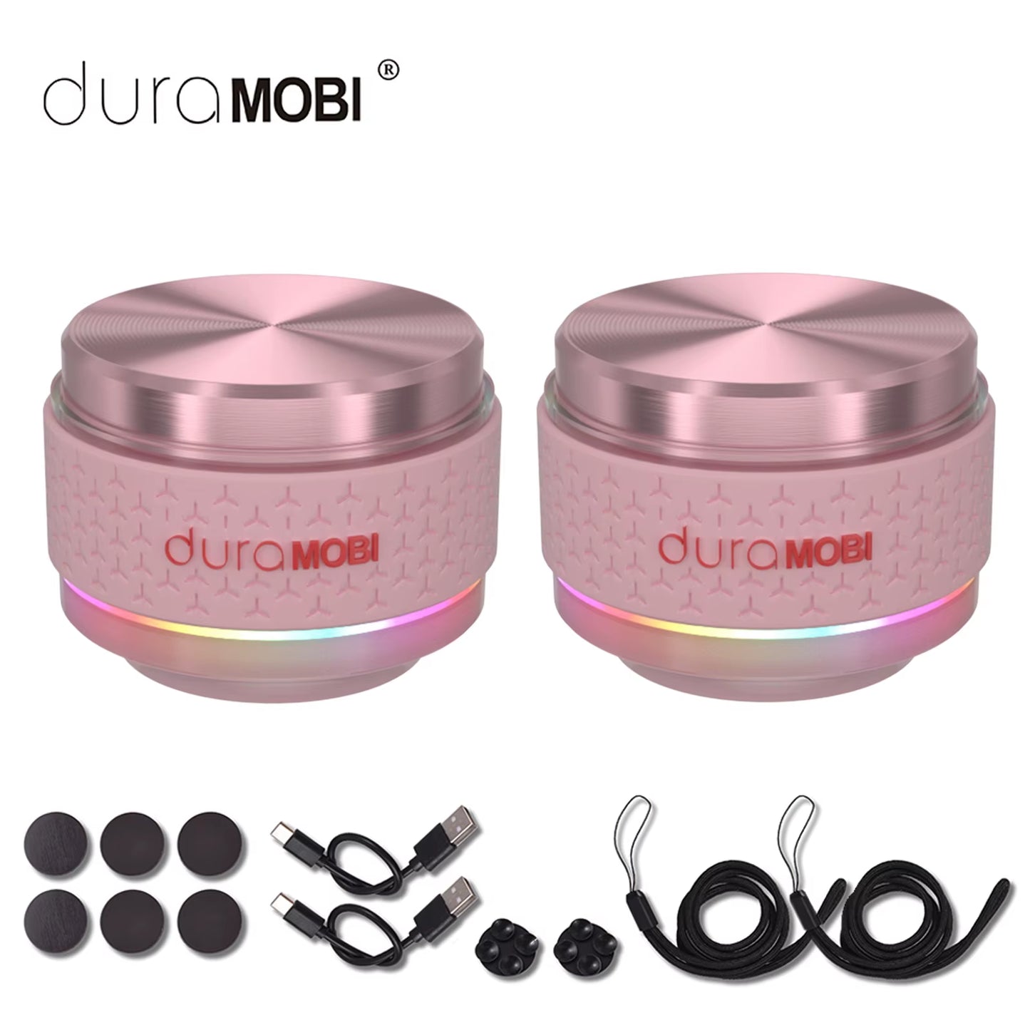 Duramobi Bone Conduction Speaker Mini Wireless BT 5.0 Speaker True Wireless Speakers EQ Mode Adjustable Colorful Ambient Light